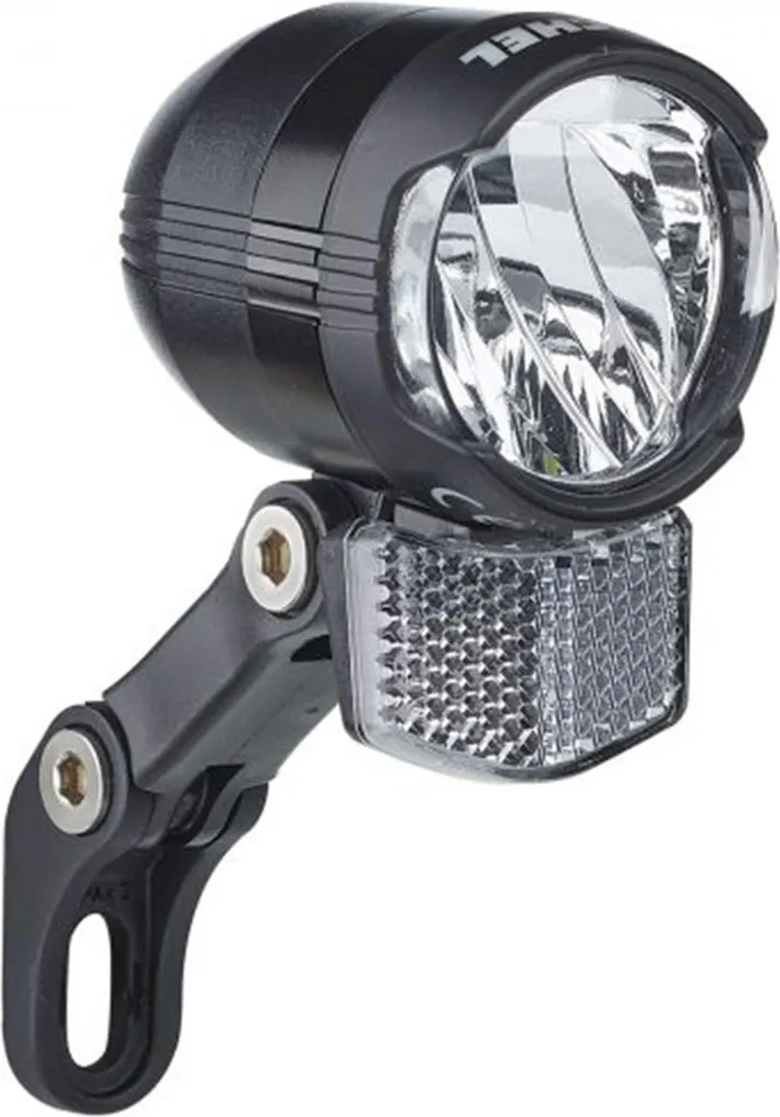 Phare vélo électrique Büchel Shiny 80 LED 80 Lux 6-48V avec support noir