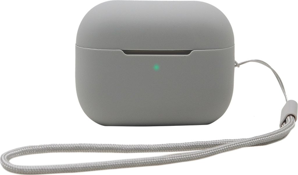 Mobigear Lanyard Apple AirPods Pro 2 Hülle Flexibles Silikon - Grau