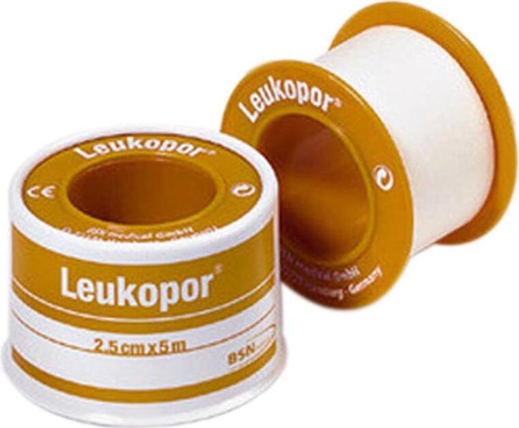BSN Leukopor Fixierpflaster im Schutzring 1 Rolle 5 m x Produktbild 1