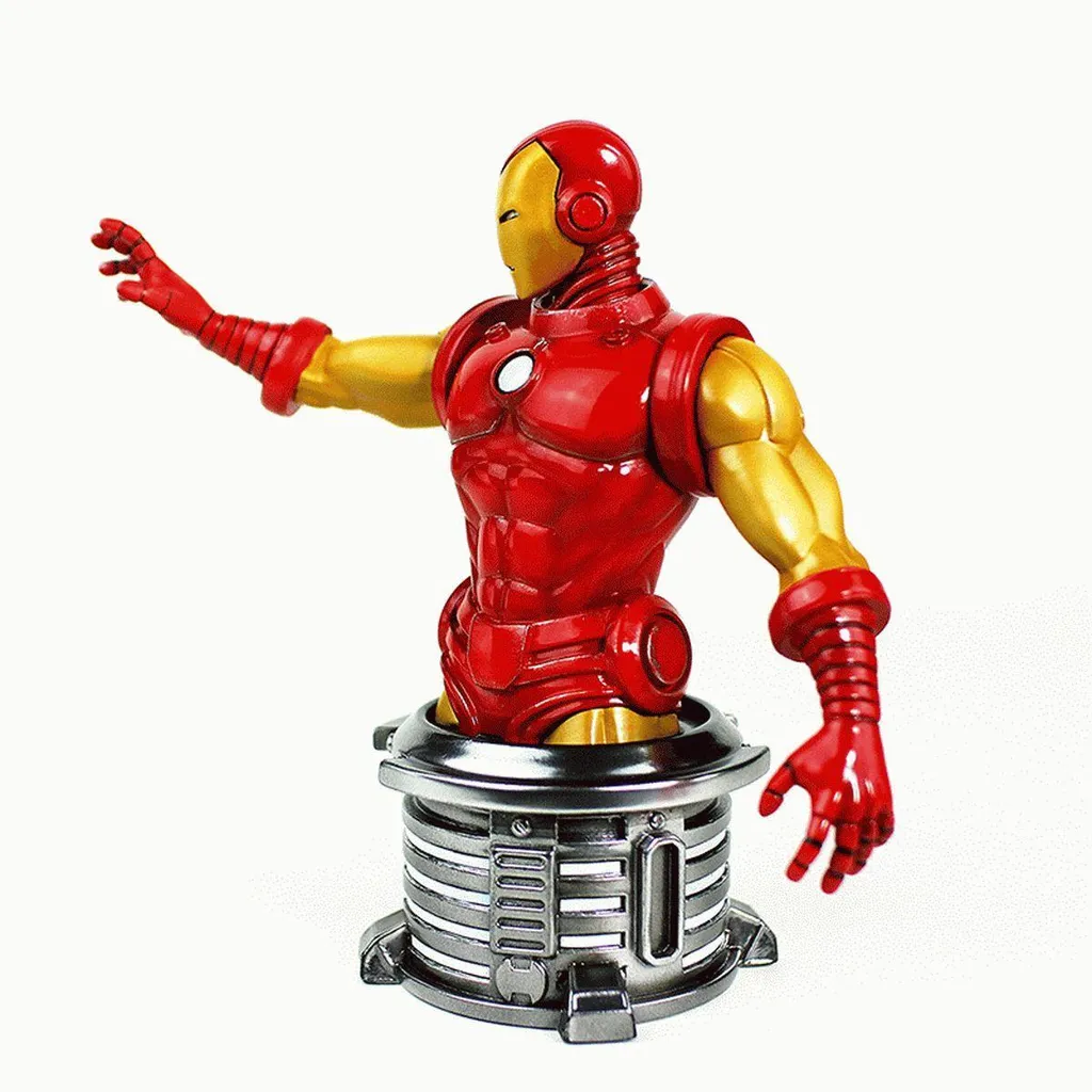 Statuette Iron Man 17cm en Résine - Objet de Décoration Marvel de Luxe