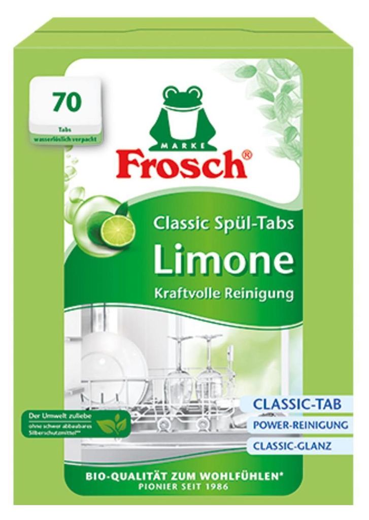 Frosch Classic Zitrone Geschirrspültabs 70 Stk. Produktbild 