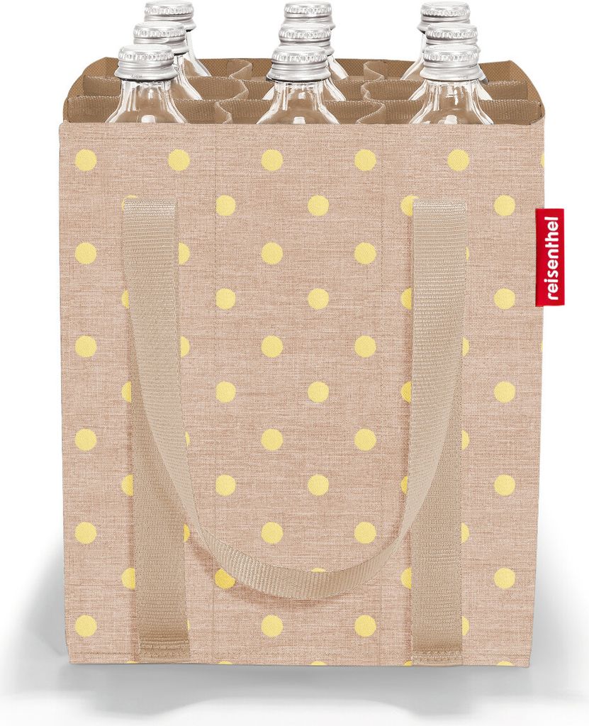 reisenthel bottlebag metallic dots coffee