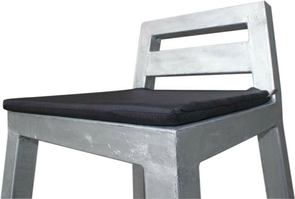 A2 Living Sitzkissen schwarz Baumwolle 34 x 34 mit 1 cm Schaumstoff Füllung