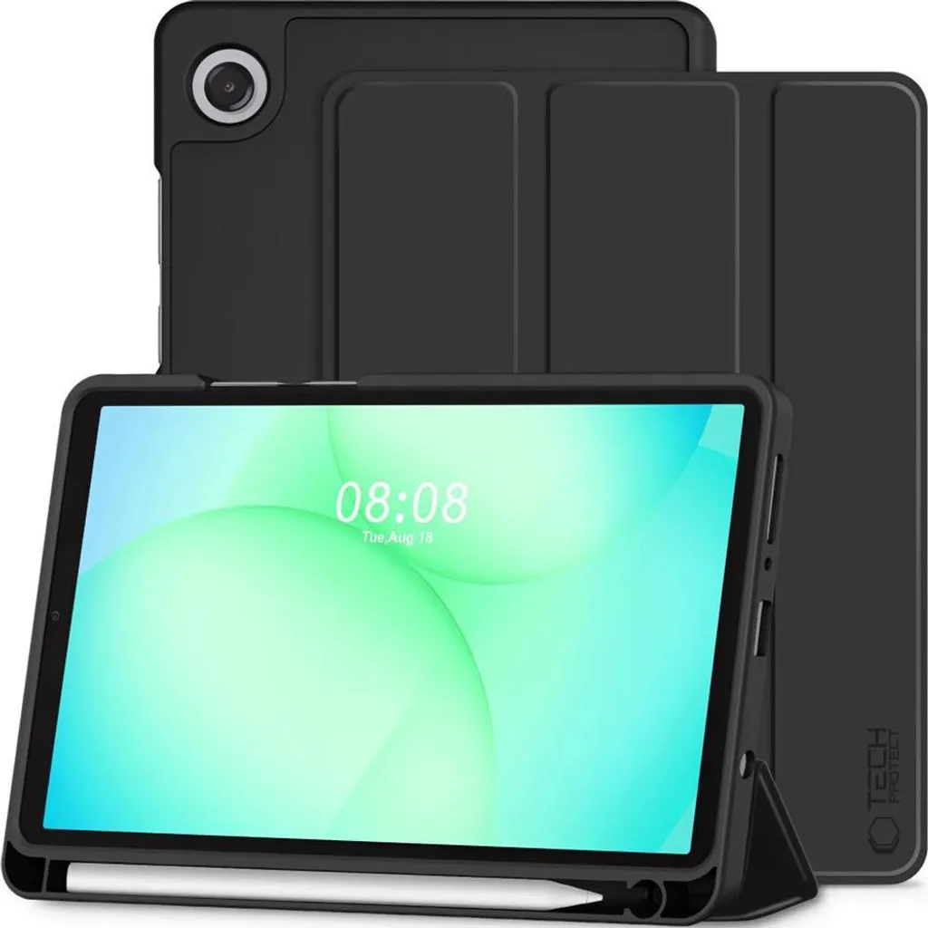Cover con sportello per Galaxy Tab A11 / Tab A9, Tech-Protect SC Pen, nero