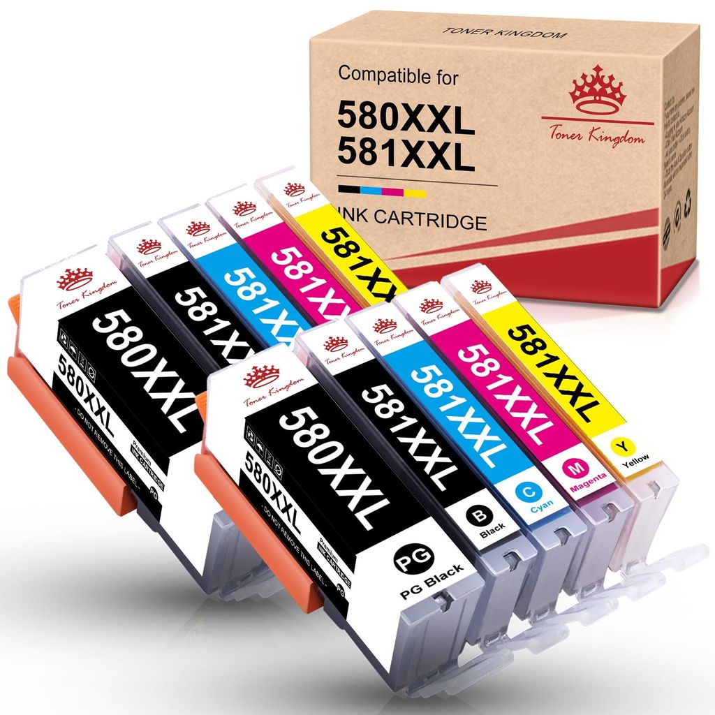 10x PGI-580 XXL CLI-581 XXL Ersatz für Canon 580 581 XL Produktbild