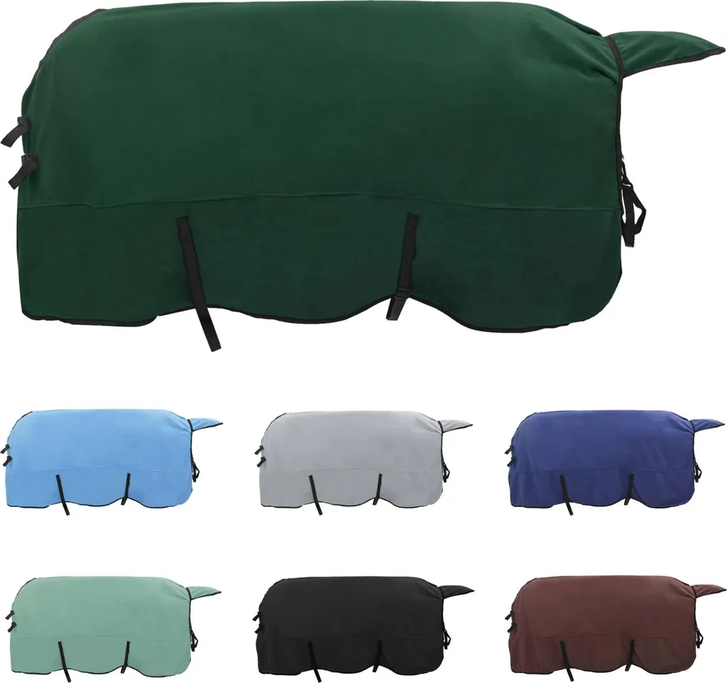 Coperta Cavallo vidaXL Verde Scuro - Accessori Equitazione Eleganti