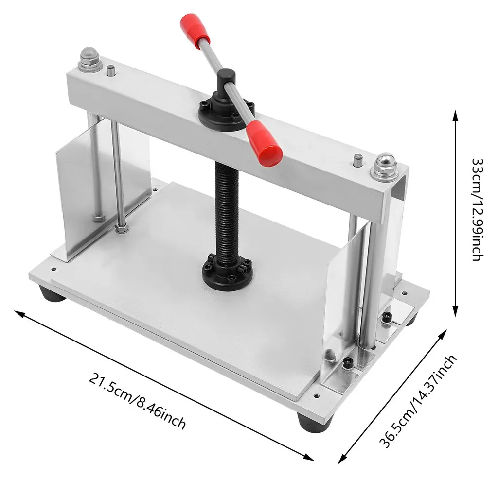Presse à reliure professionnelle en acier blanc pour format A4 et A5 - 4