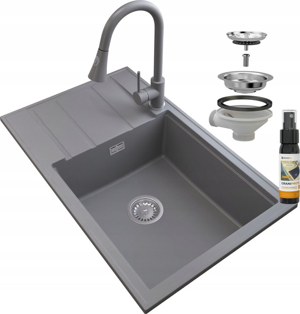 Granitan | Granitspüle 80x50cm - Spülbecken mit Produktbild 
