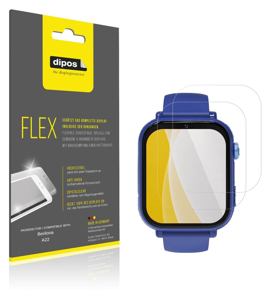 2x Film de protection d'écran pour Berilona A22, recouvre Image du produit 