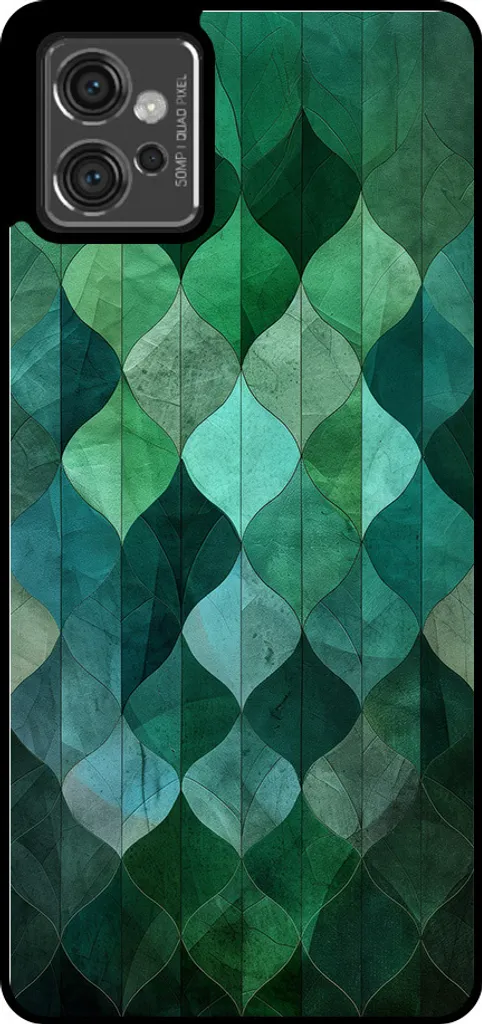 Custodia Motorola Moto G32 Foglie Verdi - Cover TPU Smartphonica Design
