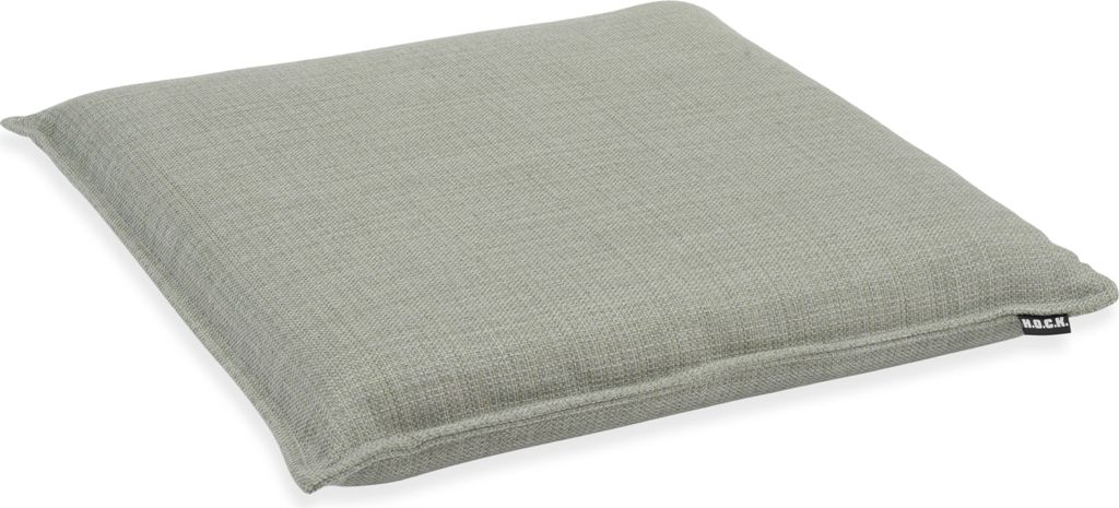 H.O.C.K. - AGORA Romy Outdoor Sitzkissen 45x45x6cm lindgrün sage mit Biese kleingemustert col. 20091