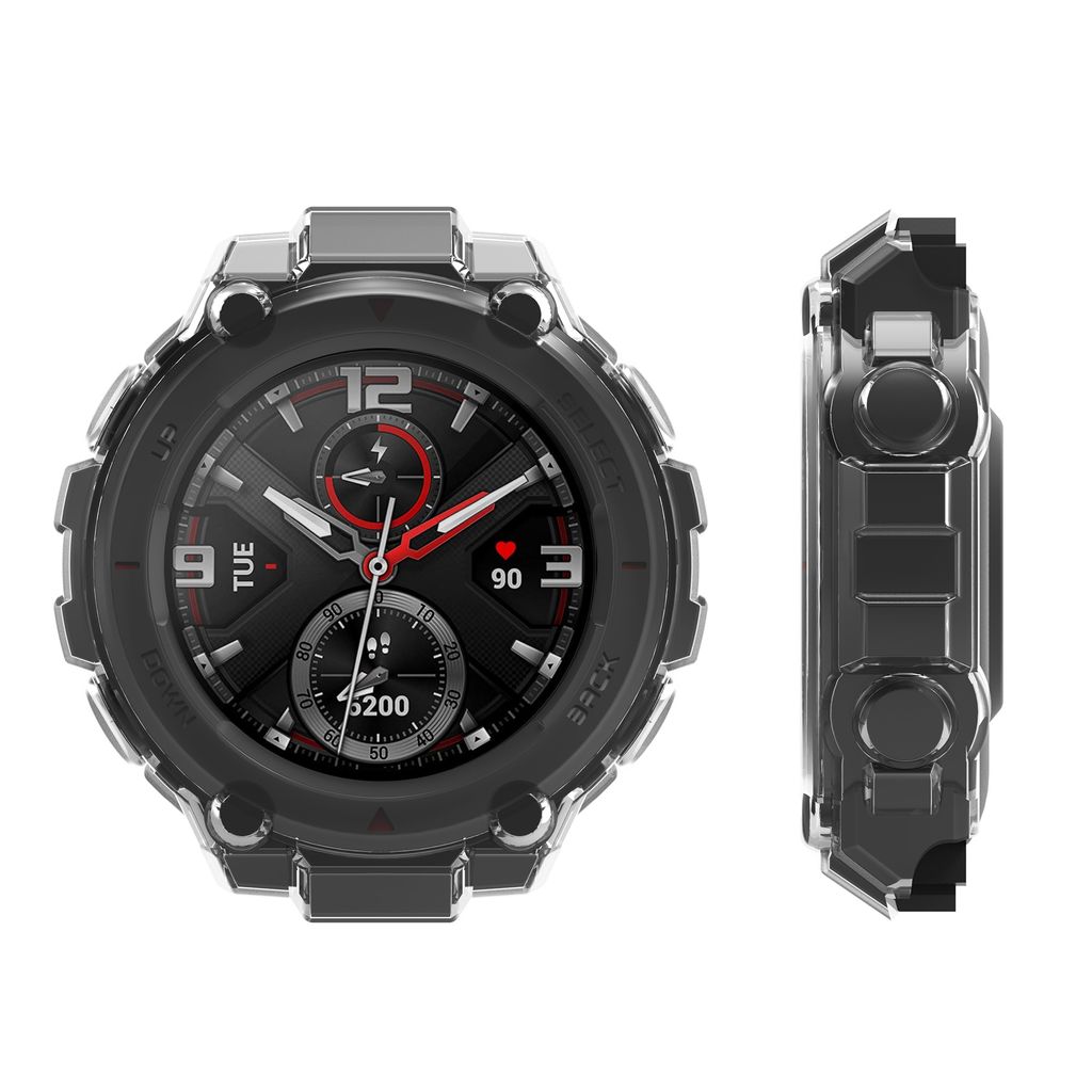 Kwmobile 2x Silikon Hülle Für Garmin Epix 2 - Transparentes Case Schwarz Klar, Stoßfest