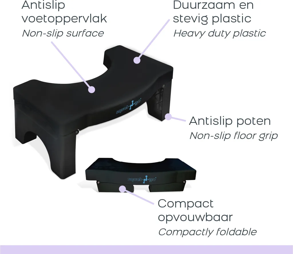 Squat-n-Go Tabouret de Toilette Vert - Adieu Constipation et Tensions - 5