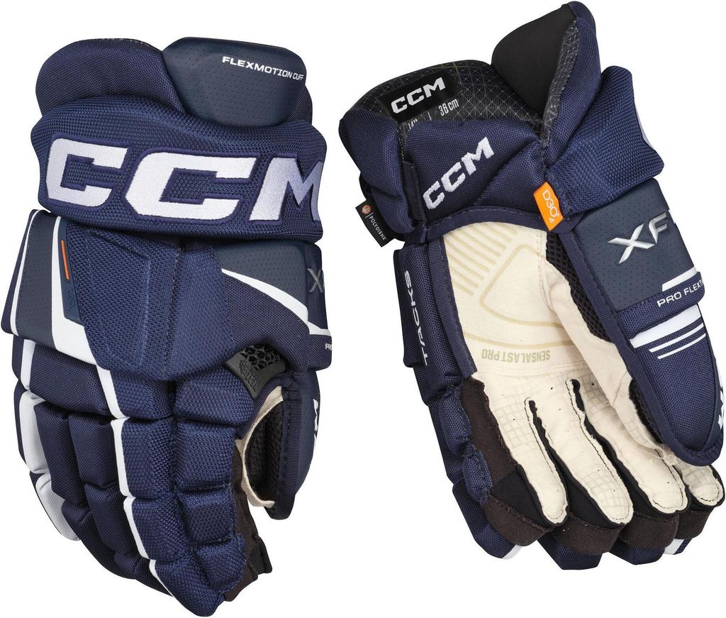 Handschuhe CCM TACKS XF PRO Junior navy/weiss 11 Zoll