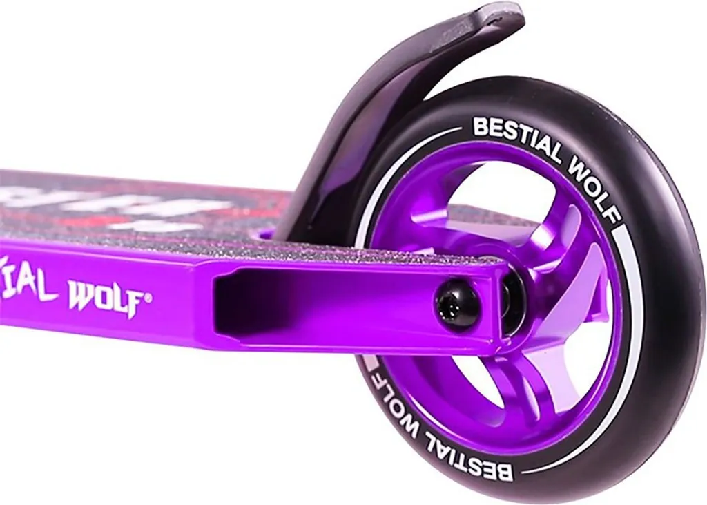 Trottinette Solide pour Tricks Bestial Wolf B18 Lilas Anti-Vibration - 6