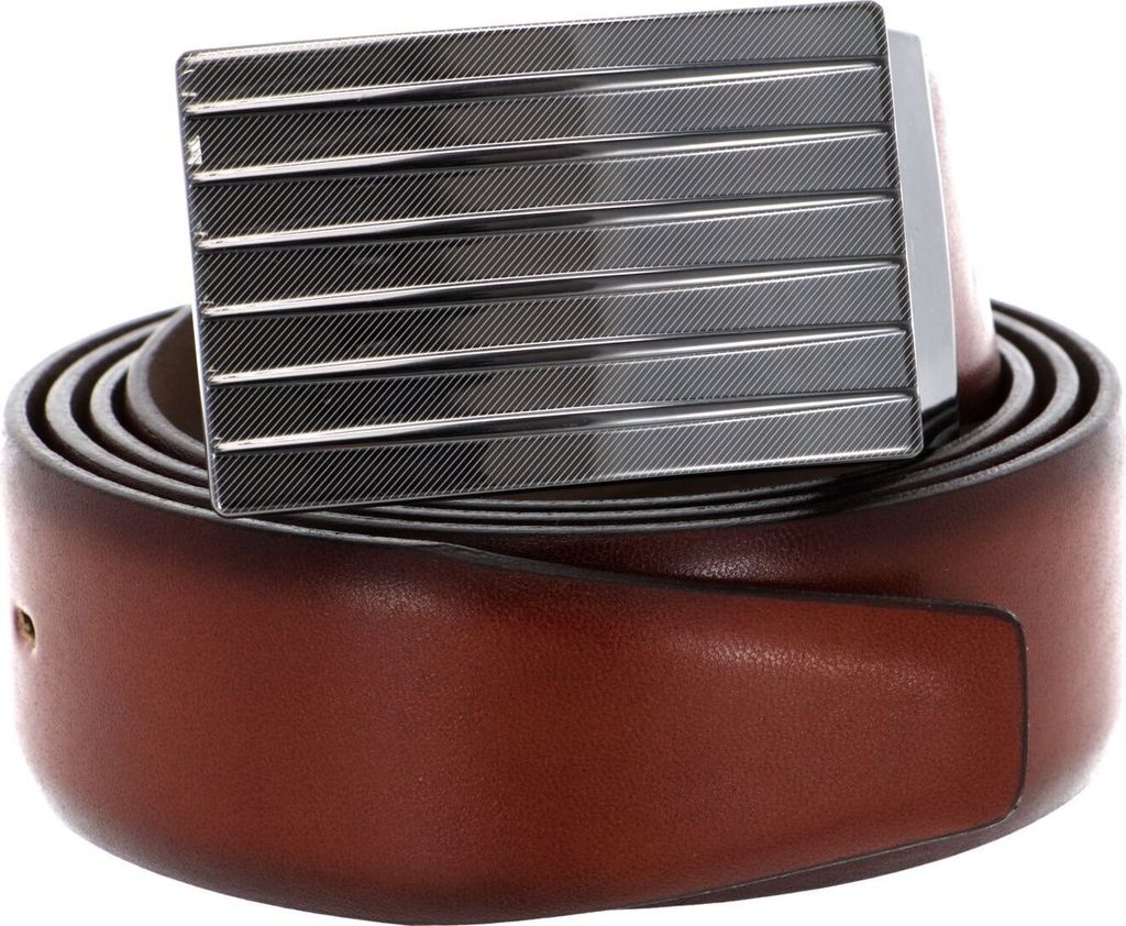Vanzetti Leder Gürtel 35mm Leather Belt W95 Baileys braun