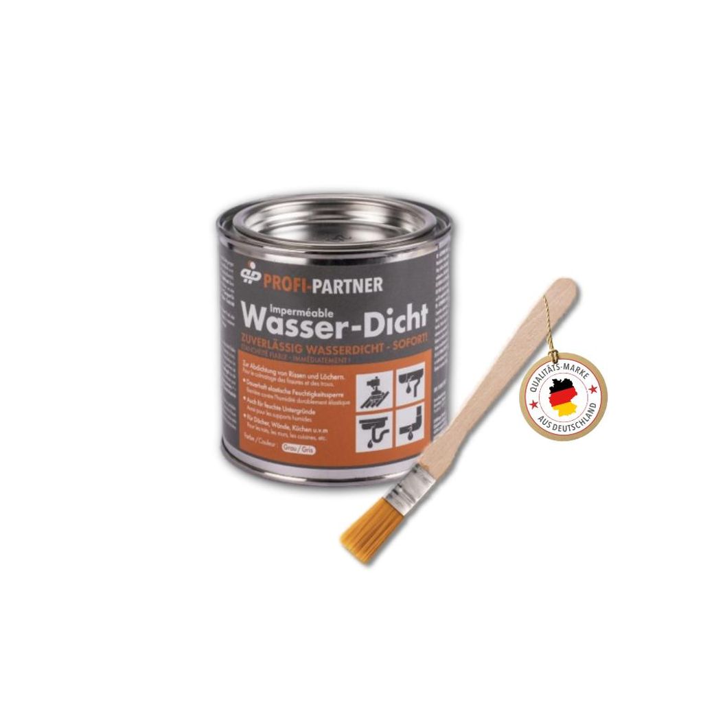 PROFI-PARTNER Wasser-Dicht 375 ml, grigio, con pennello: Immagine del prodotto 