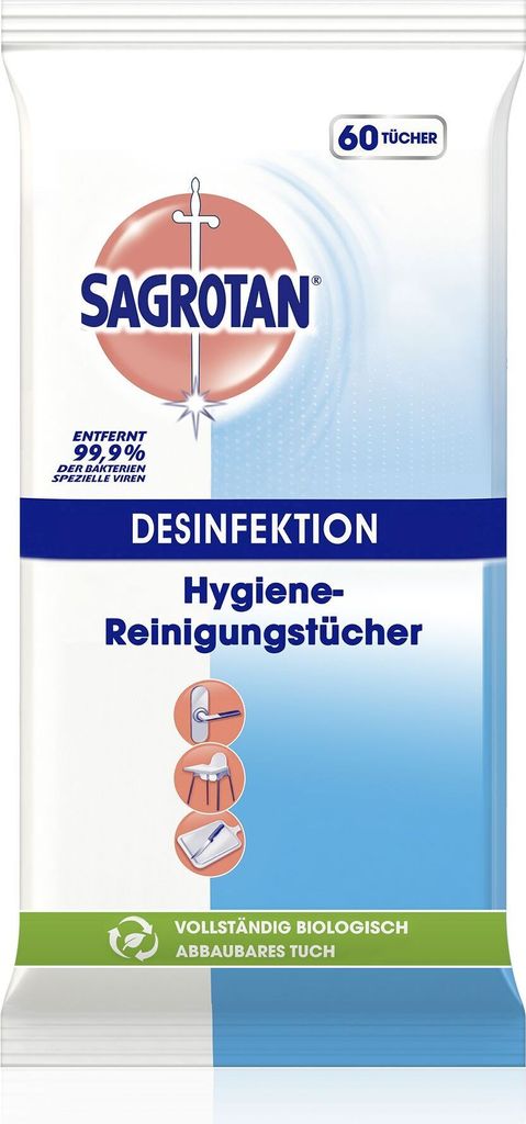 Sagrotan Hygiene-Reinigungs Tücher 60er Produktbild 