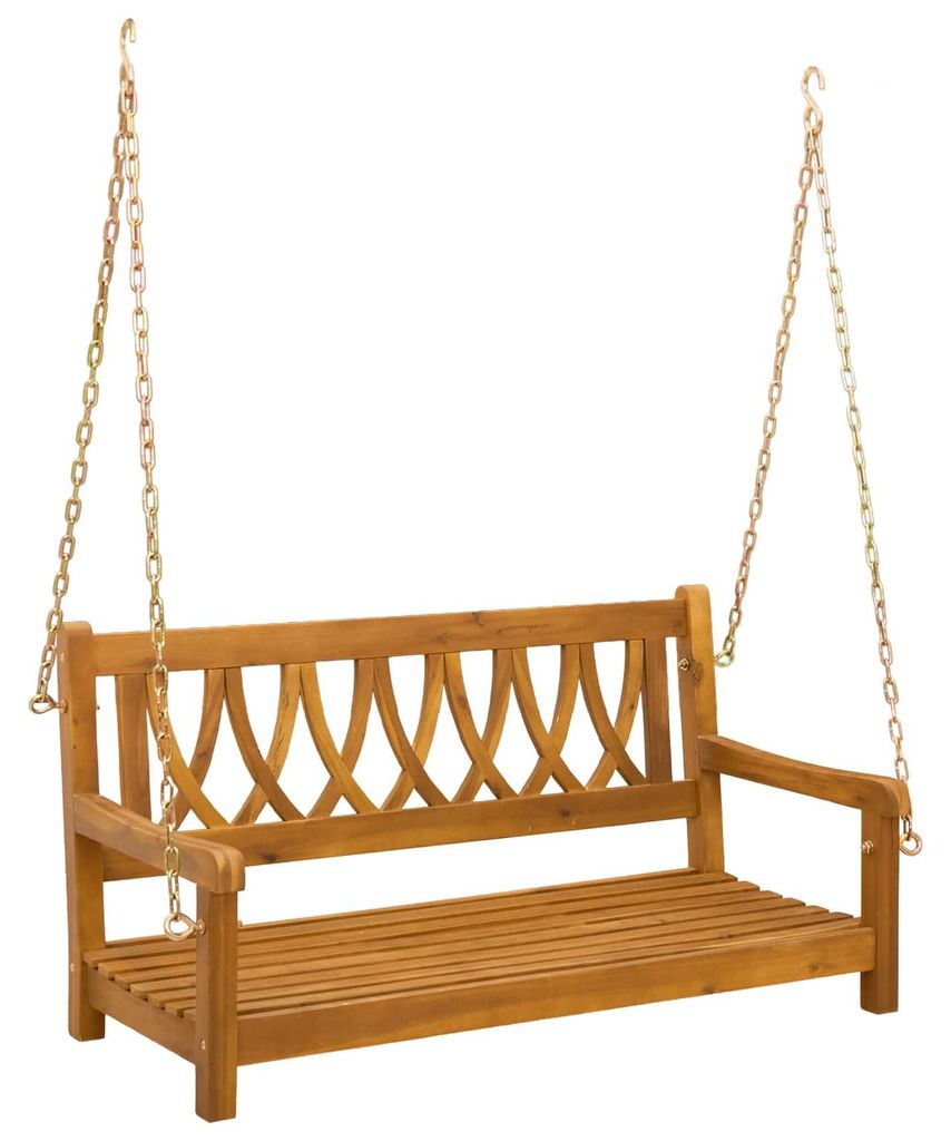 vidaXL Gartenschaukelbank Natur 110 x 56 x 58 cm Massivholz Akazie