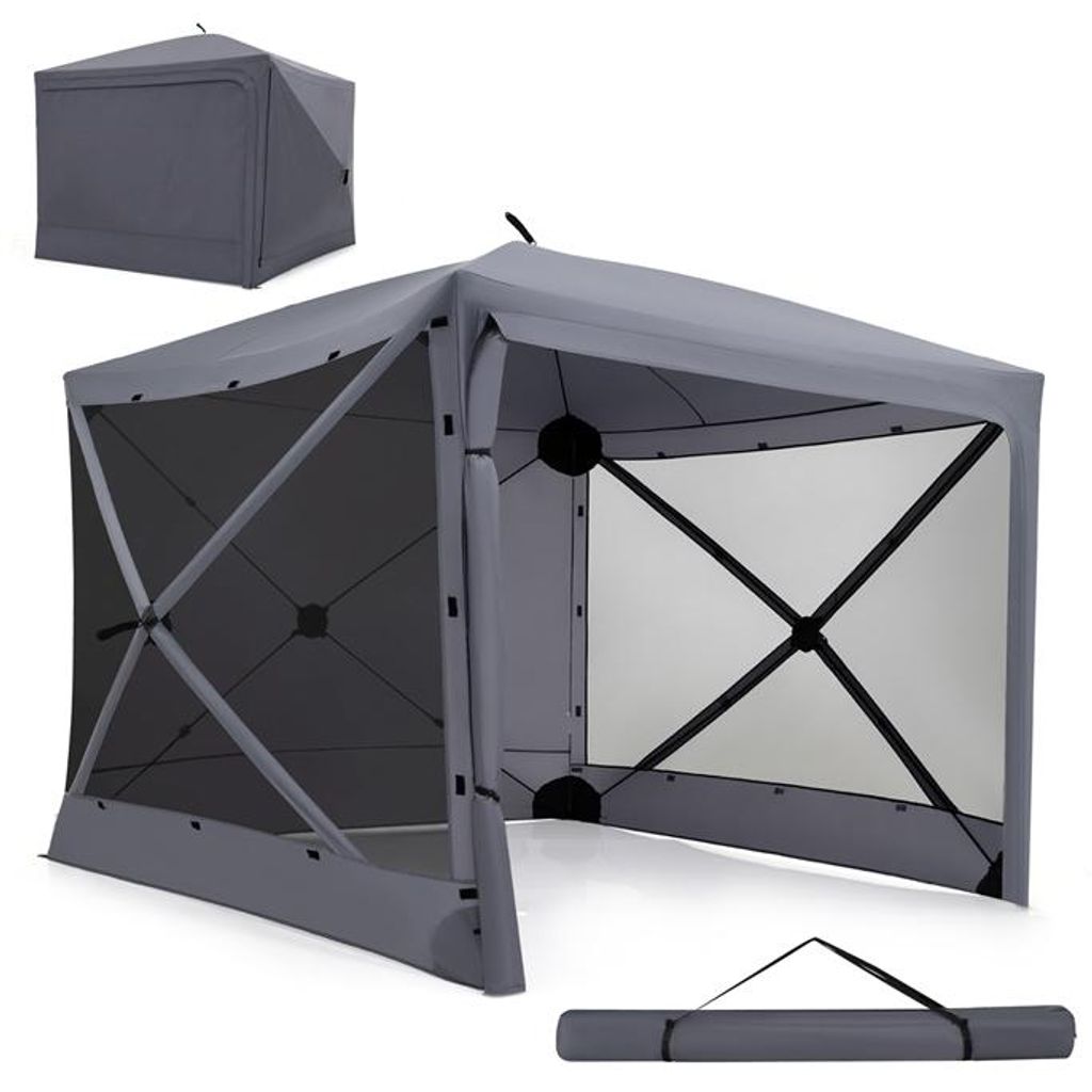 Pavillon, 2,4 x 2,4 m Pop up Partyzelt mit Tür, Produktbild 
