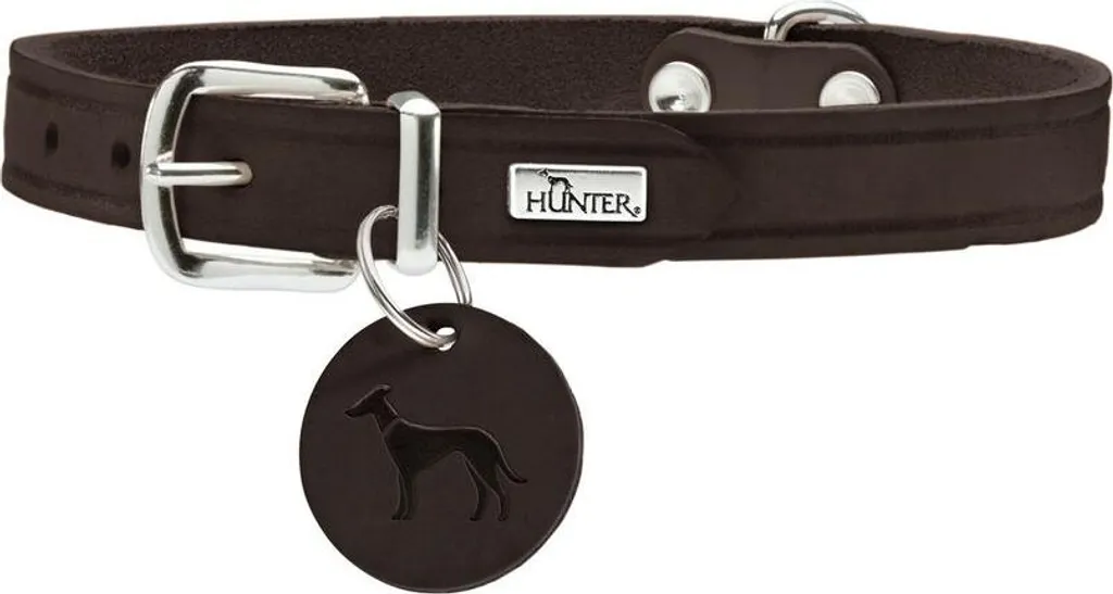 Collare Hunter Aalborg Cioccolato M 38-47 cm | Vera Pelle Hunter