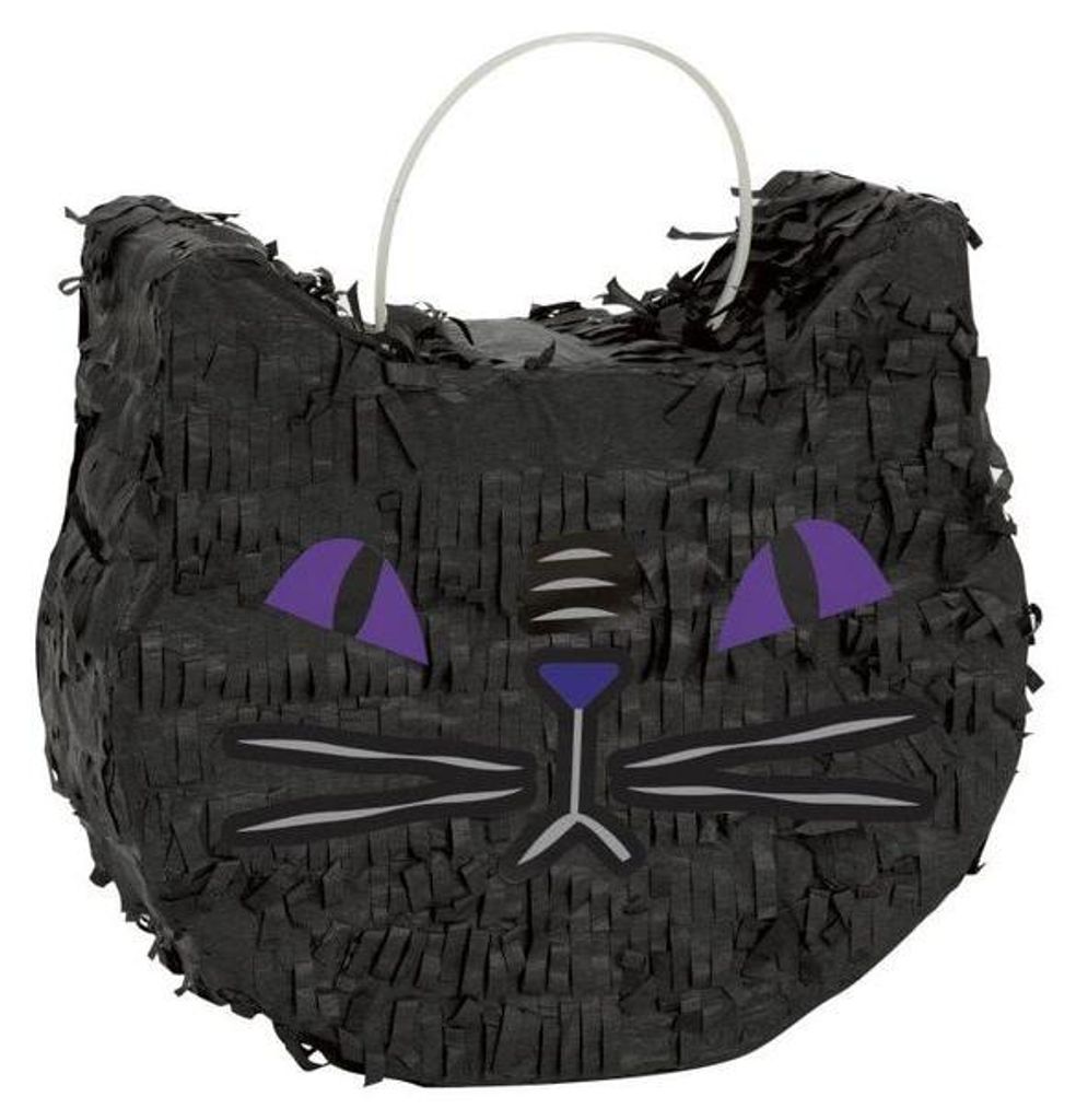 Unique Pinata Katze Schwarz für Kindergeburtstag, 9 x 9 x Produktbild 