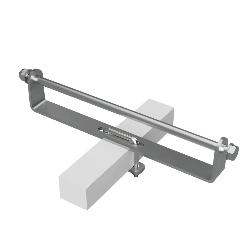 Rullo per Chiglia in Poliuretano Blu SUPROD 400mm - Supporto Zincato - 3