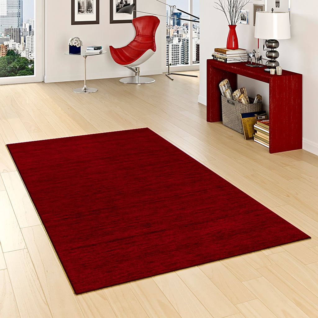 Natur Teppich Indo Gabbeh Ella Weinrot, Größe:200x290 cm