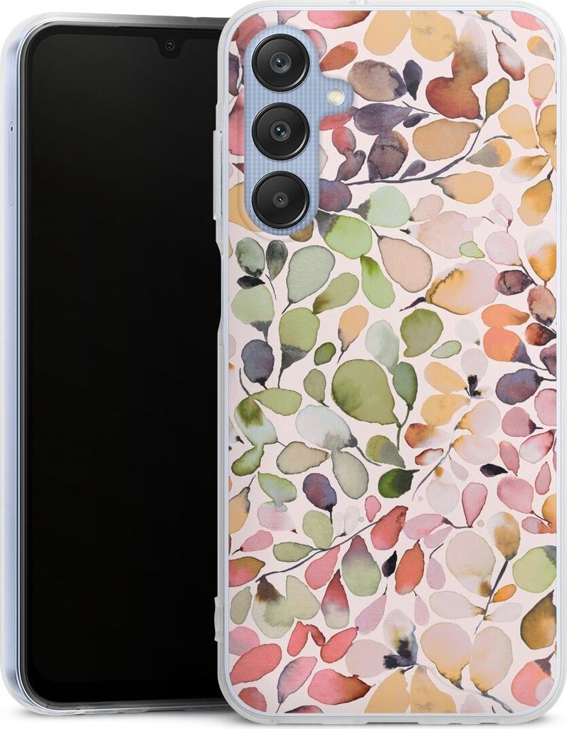 DeinDesign Handyhülle für Samsung Galaxy A25 5G Silikon Hülle Case Smartphone Schutzhülle Muster Pattern Eukalyptus
