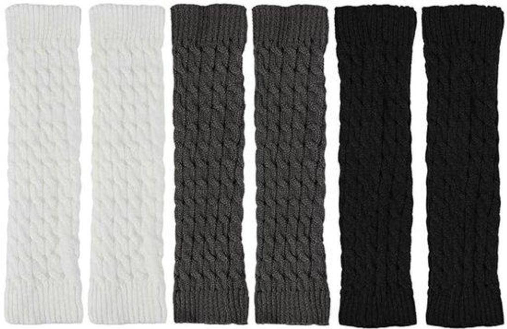 Damen-Haussocken - 3er-Satz - Herbst- und Winter-Stack-Socken - weiche, gebreite Beinbedeckungen - Geschenkidee - für Casual, Business, Sport und ...