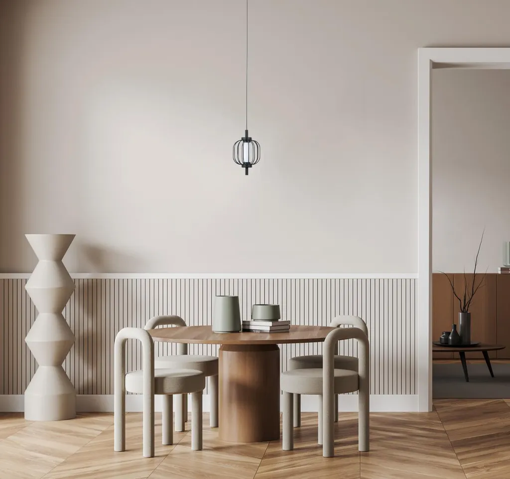 Luminaire suspendu LED 4W PEDRO noir mat avec hauteur ajustable