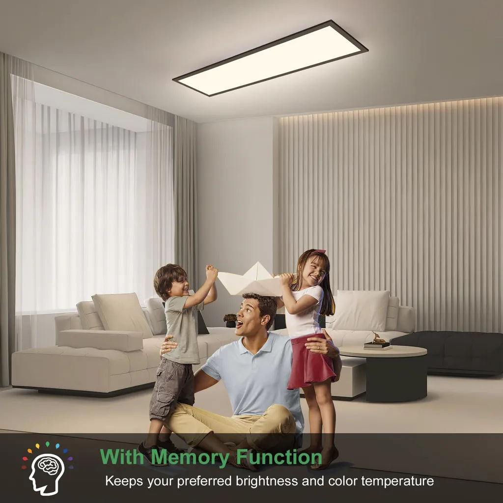 Panneau LED salon et bureau 30W - Intensité réglable par télécommande - 3