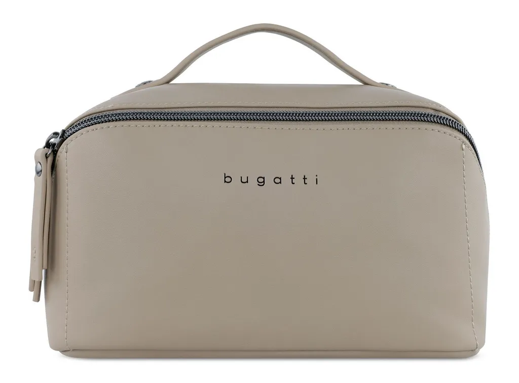 Bugatti Almata Make Up Bag Sand : Trousse de Toilette Marron Clair Luxe
