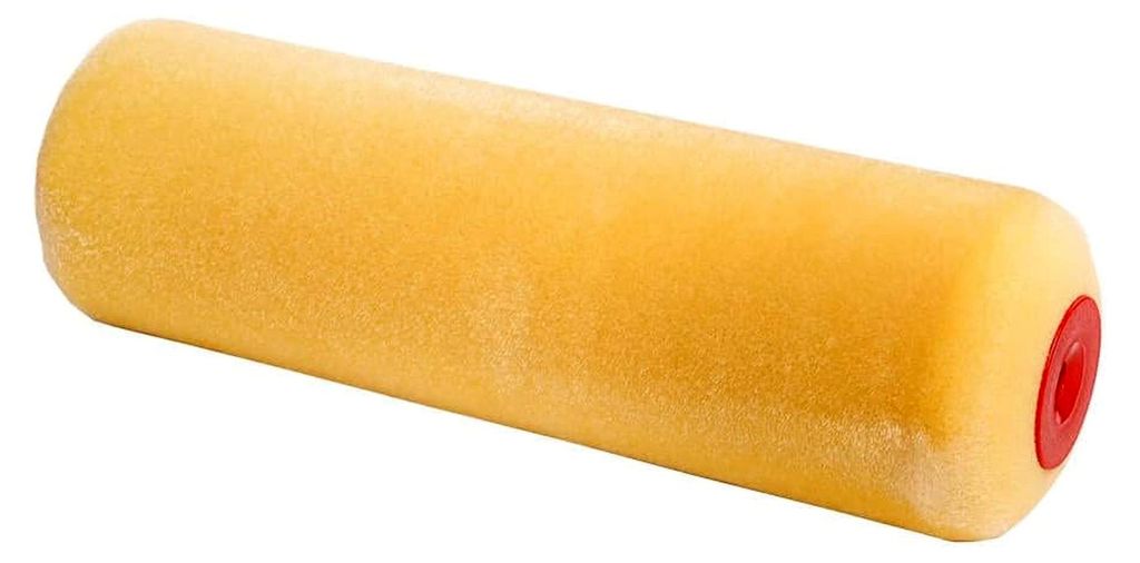 Lackierwalze Superflock 25 cm - orange - beflockte Schaumwalze aus retikuliertem 100% Polyätherschaum - für 8 mm Bügel - beidseitig gerundet