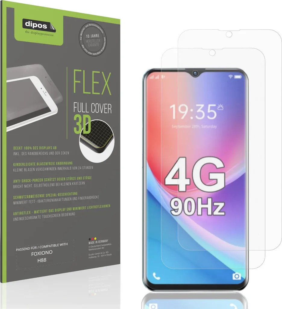 Protezione Display FOXIONO H88 Matte - Pellicola Anti-Shock 2 Pezzi
