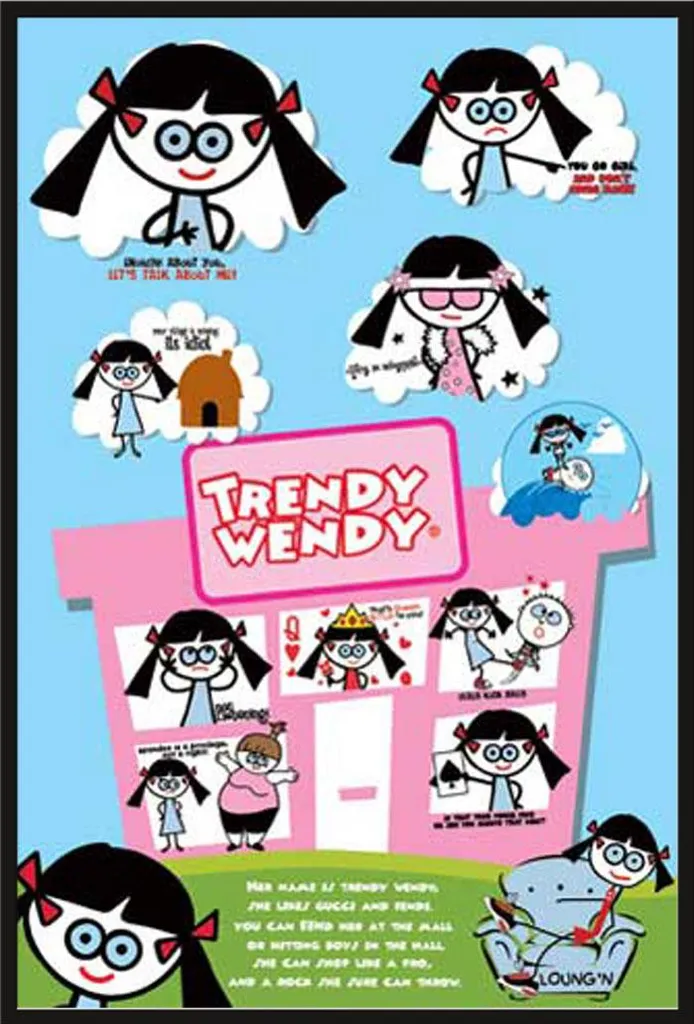 Décoration Murale Trendy Wendy David & Goliath Cadre Shinsuke Noir 61x91cm