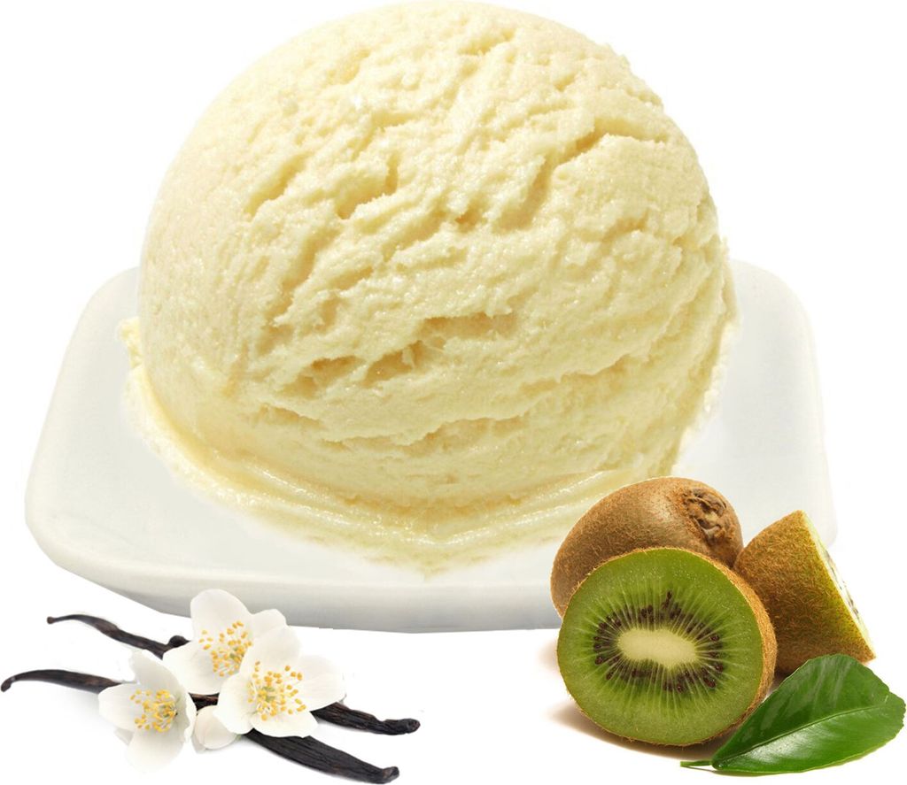 Vanille Kiwi Low Carb Eis Pulver Vegan Zucker-, laktosefrei 1 kg