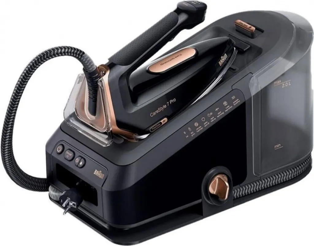Braun CareStyle 7 Pro Centrale Vapeur pour Grand Volume de Linge 2L