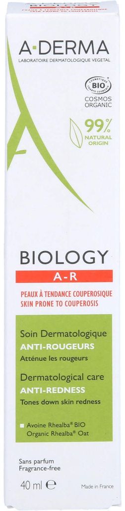 A-DERMA Biology Anti-Rötungspflege , 40 ml CRE Produktbild 
