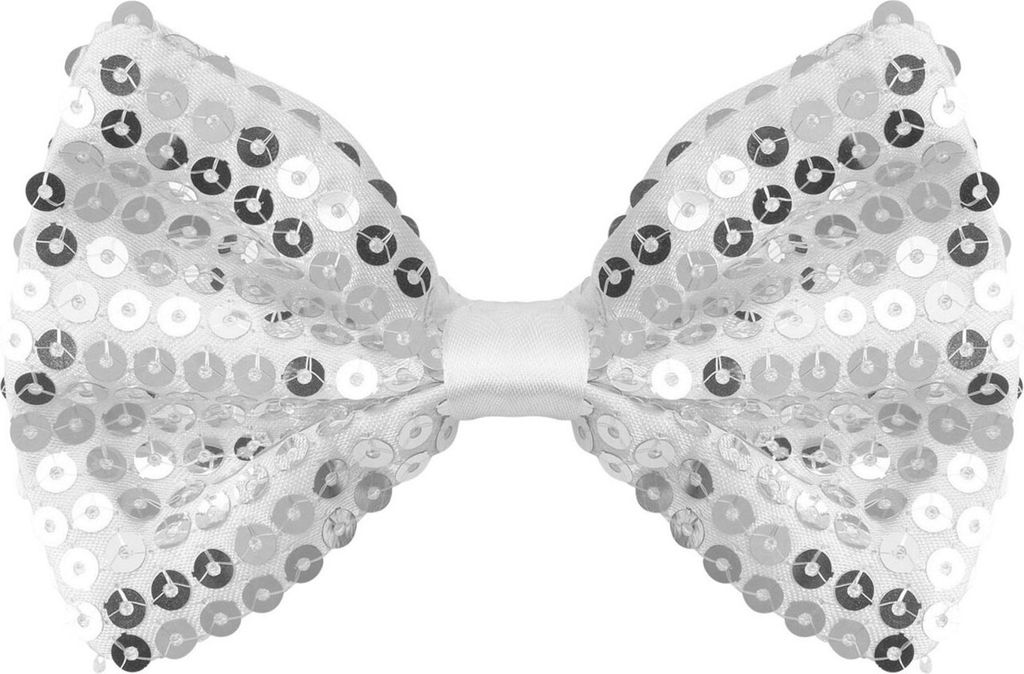 Papillon con paillettes argento Immagine del prodotto 