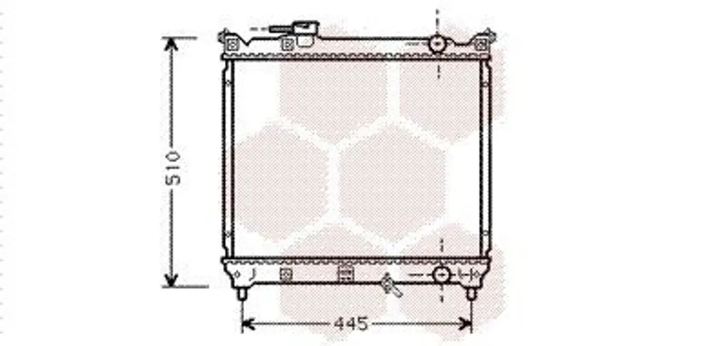 Radiateur pour remplacer pièce défectueuse sur 1.6i 8V JLX 91-97