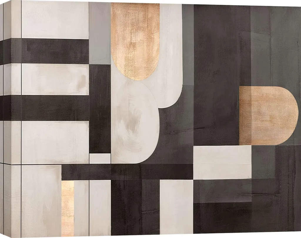 Toile Décorative Abstraite Moderne Peter Winkel Piano en 80x60 cm