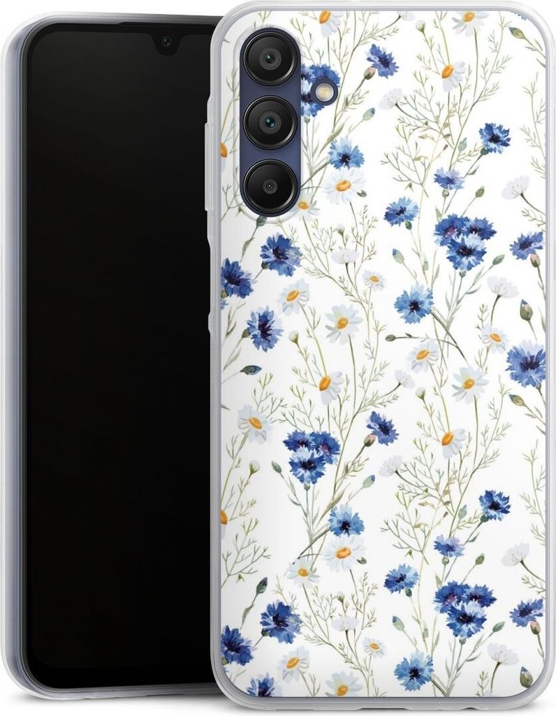 DeinDesign Slim Hülle für Samsung Galaxy A15 Silikon Case Ultra Dünn Handyhülle Blume Blumen Muster