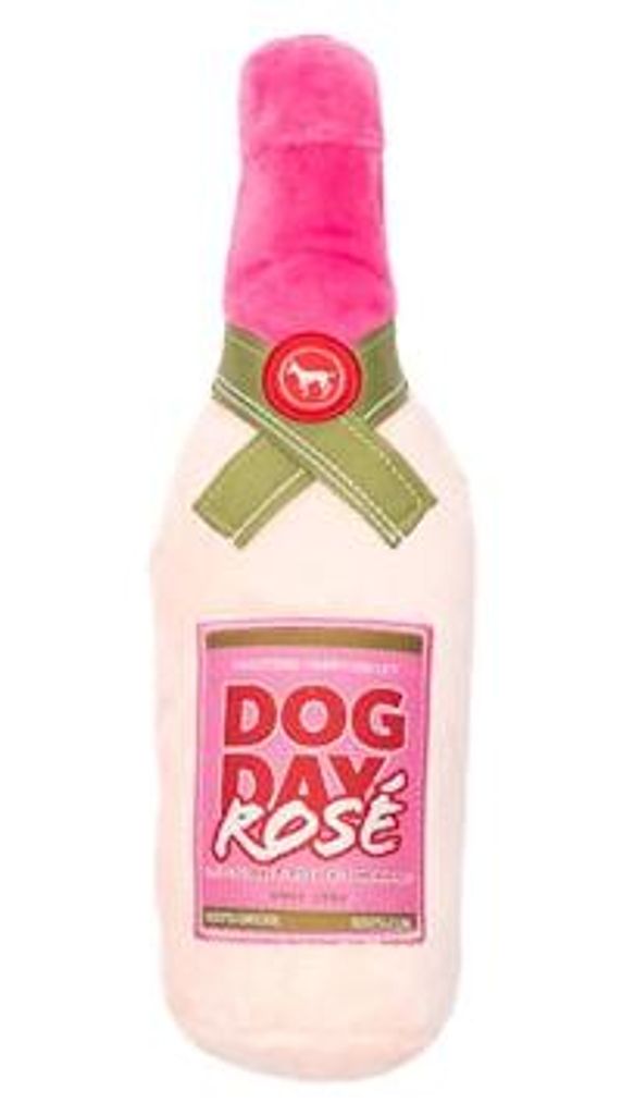 Fuzzyard Hund Day Rose Plüsch Hundespielzeug 23 cm mit Quietscher und Knisterfolie