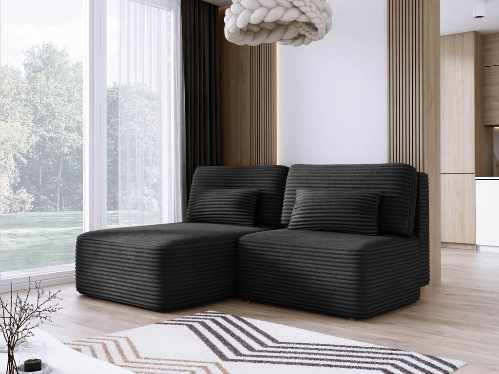 DomoHome sofa narożna TILIA 213x158x95cm w kształcie litery Zdjęcie produktu 