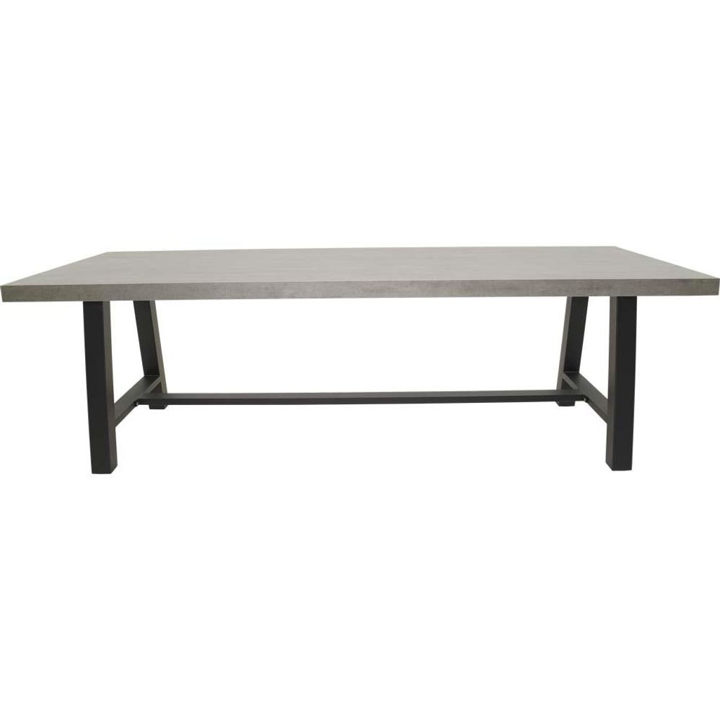 Tisch Fresco 250 x 100 x 75 cm Aluminium Sinterstein Grau Anthrazit