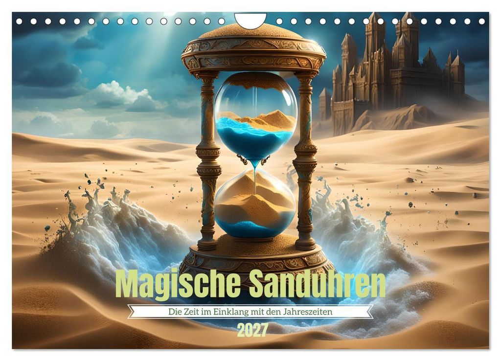 Magische Sanduhren (Wandkalender 2027 DIN A4 quer), CALVENDO Monatskalender