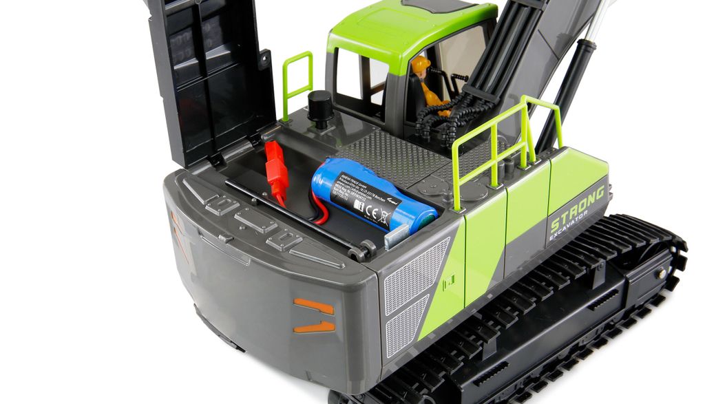 Amewi 2-in-1 RC Bagger & Muldenkipper Set 1:18 - Ferngesteuert Für Kinder Ab 6 Jahre