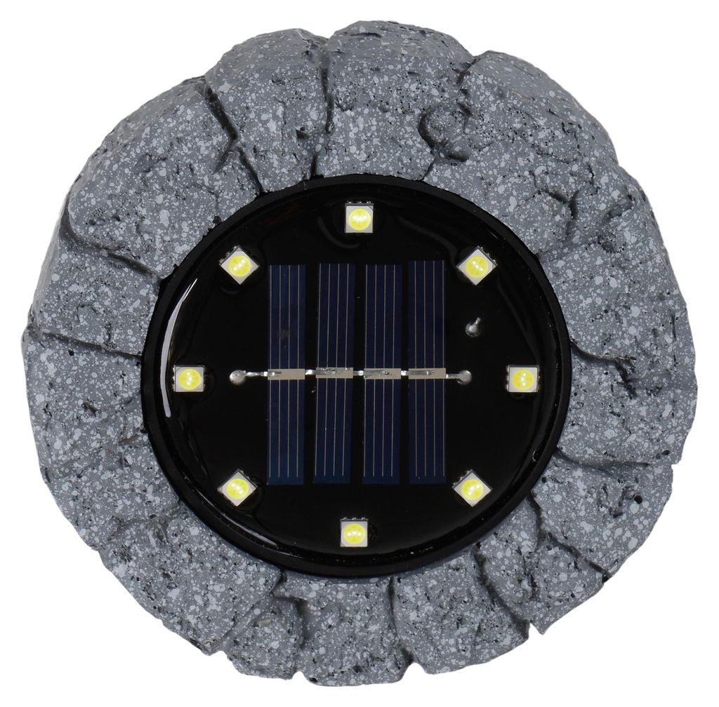 3er-Set LED Solar-/Bodenerdspieß "KIAN" Ø: 12 cm, Lampe für Produktbild 