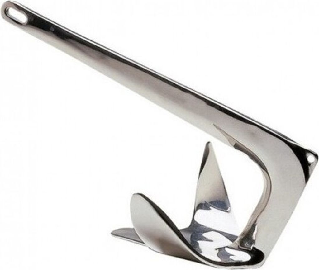 Hollex Manta-Anker aus Edelstahl, 25 kg